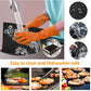 1/2Pcs BBQ Grill Mat Non Stick Baking Mat Heat Resistance Barbecue Liner Grilling Sheet Cooking Plate Reusable Kitchen Tools