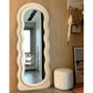 Full Length Mirror,Floor Mirror with Stand Standing ,Wall-Mounted Mirror for Bedroom Living Room Cloakroom,Wavy Mirror