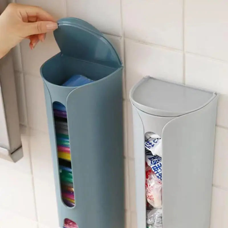 Plastic Bag Holder for Grocery Bags,Shopping bags - Wall Mount or On The Cabinet Kitchen Grocery Bag Dispenser/Storage/Organzier